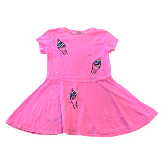 Firehouse Pink ice cream cone dress, Small