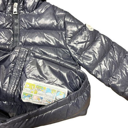 Moncler Navy down Alberic Giubbotto puffer jacket, 12 years