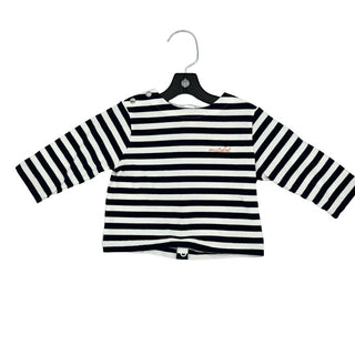 Jacadi navy stripped long sleeve, 6 months