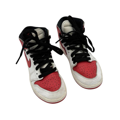 Nike red/white Air Jordan 1 Retro high top, 1 big kid