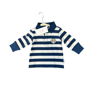 Hux sample stripe polo, 6-12 months