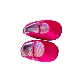 Jacadi Pink Courduroy Ballet Slippers, 3-6 months