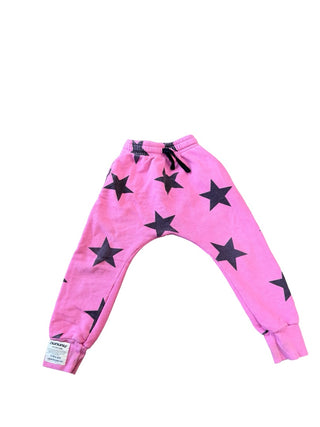Nununu Star pink sweatpants, 3-4 years