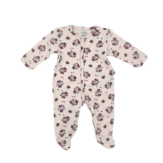 Carrement Beau pink cherry blossom sleeper, 6 months