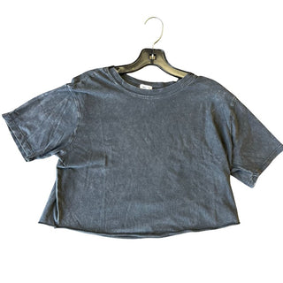 Garage washed black crop tshirt, xxs
