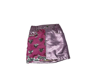 Baby Sara Heart Sequin Metallic skirt, 4 years