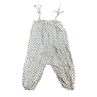 Rylee + Cru Tan w/brown polka dot pant romper, 6-12 months
