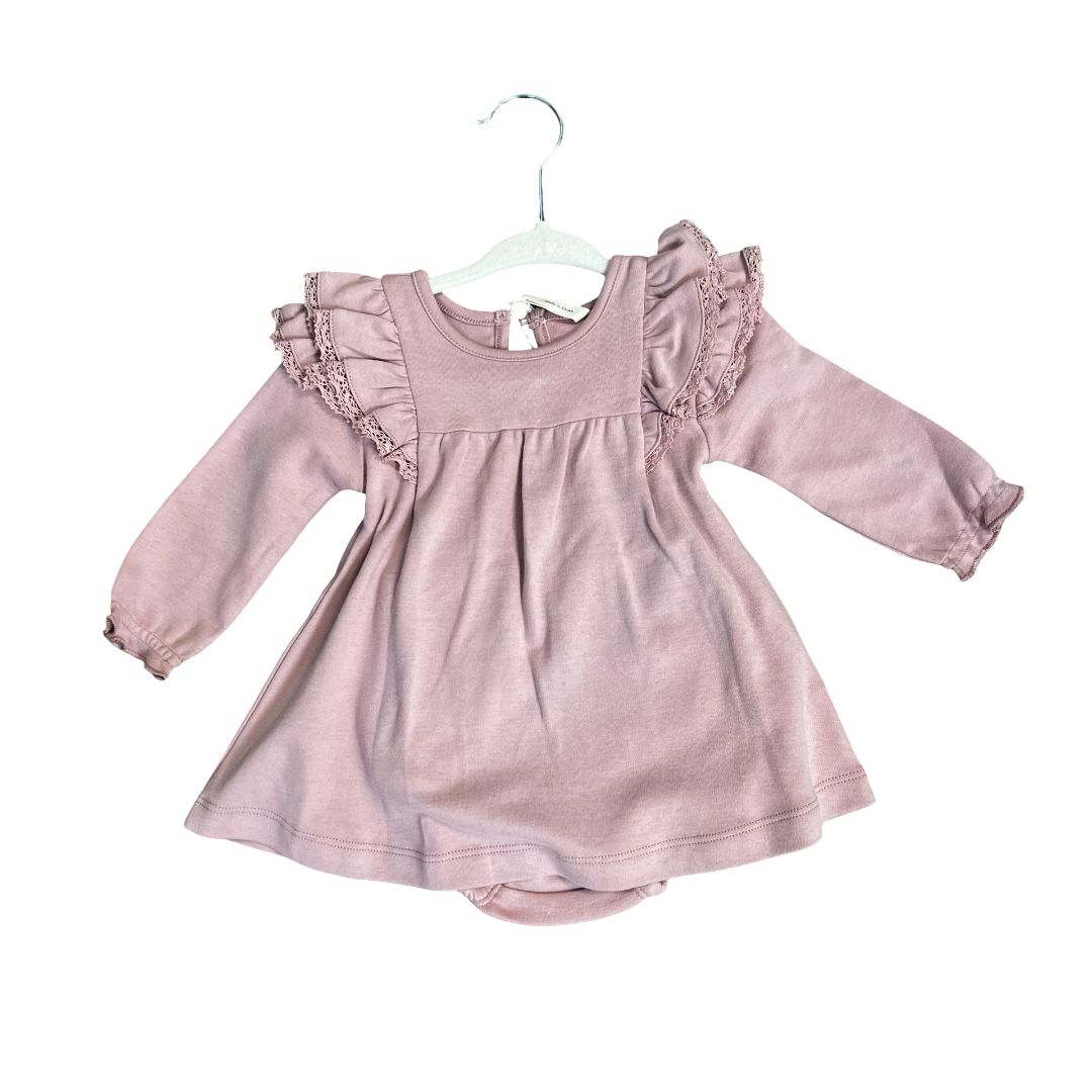 Quincy Mae Sample Flutter Dress, 3-6 Months