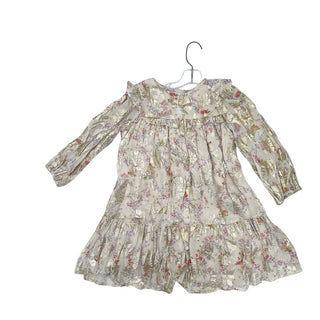 Zara gold floral dress, 7 years