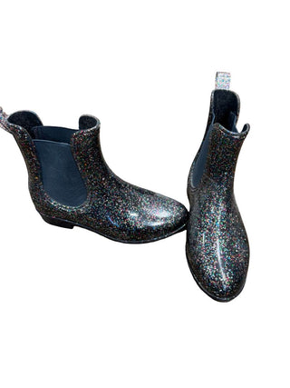 crewcuts multicoor sparkle rubber boots, 3 big kid
