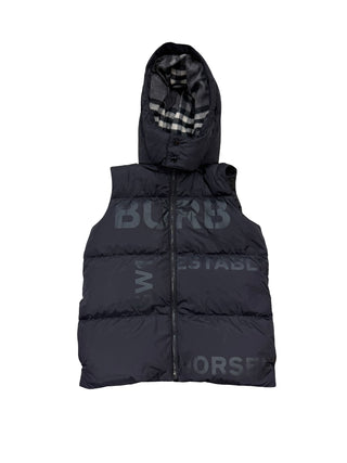 Burberry down vest with hood, 14 years
