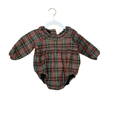 Noralee Sample  Tartan Romper, 6 months