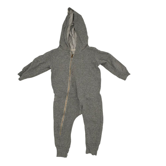 Mini Mioche sweat hooded playsuit, 1-2 years