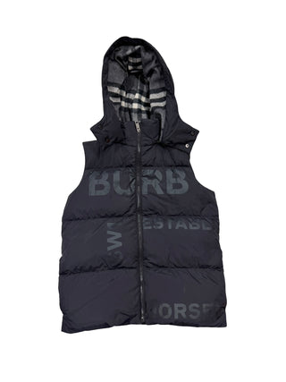 Burberry down vest with hood, 14 years