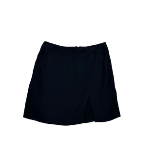 Sunday Best Black Loose Short Skirt with Slit, 0