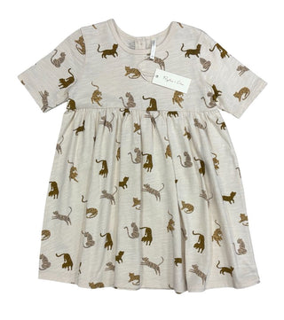 Rylee + Cru Tiger Print Babydoll Dress, 4-5 years
