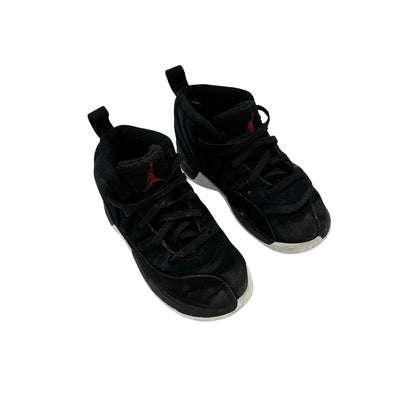 Nike Jordan 12 Retro Reverse Taxi black suede, 10 little kid