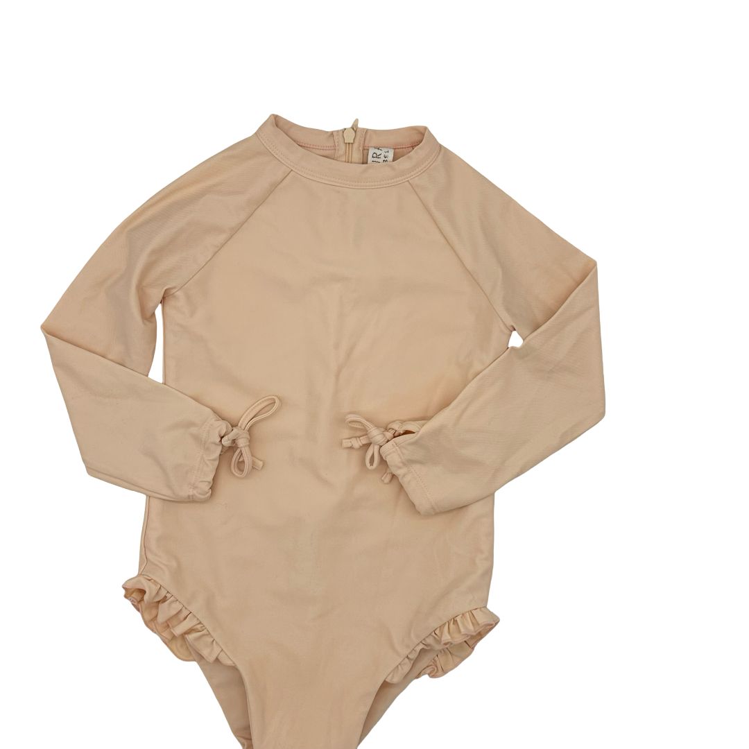 Illoura the Label peach long sleeve swim suite, 5 years