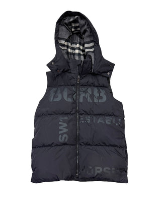 Burberry down vest with hood, 14 years