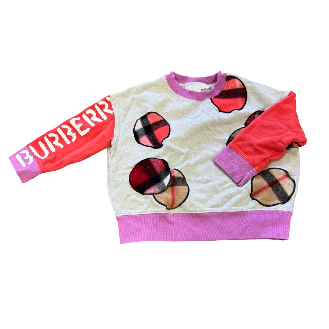 Burberry Grey Sweater with Colour Circles, 3 years