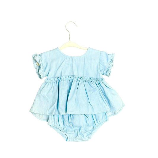 Quincy Mae Juniper suit, 3-6 months