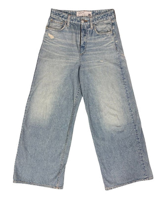 Rag & Bone Blue Miramar Wide-Leg Track Pants, 25