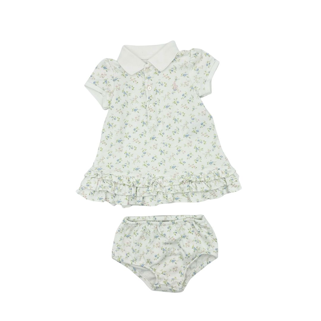 Ralph Lauren floral collared dress, 9 months