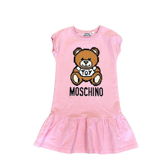 Moschino pink bear cotton dress, 8 years