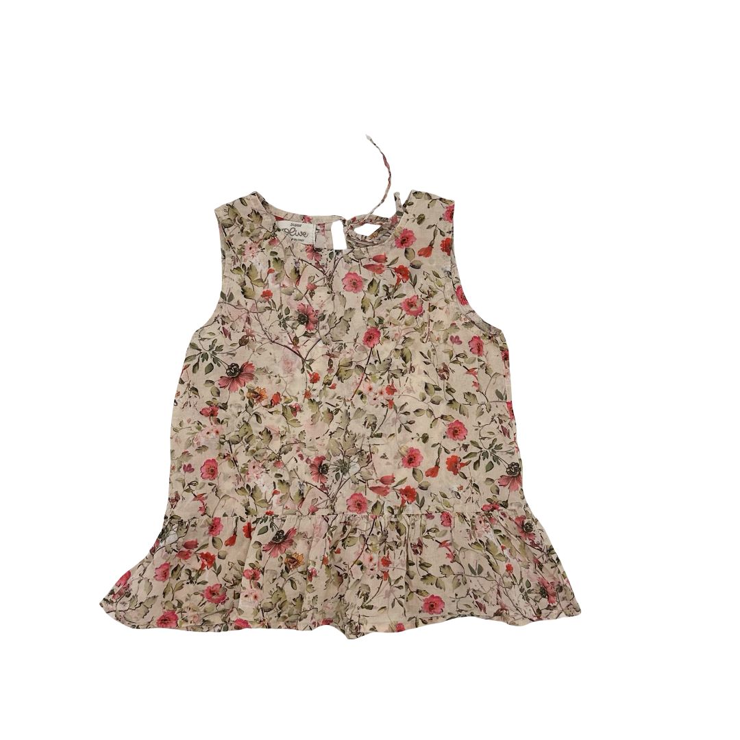 Sisco Olive floral top, 8 years