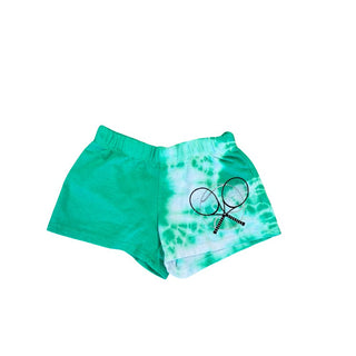 Firehouse Green Shorts with Tennis Logo, xs