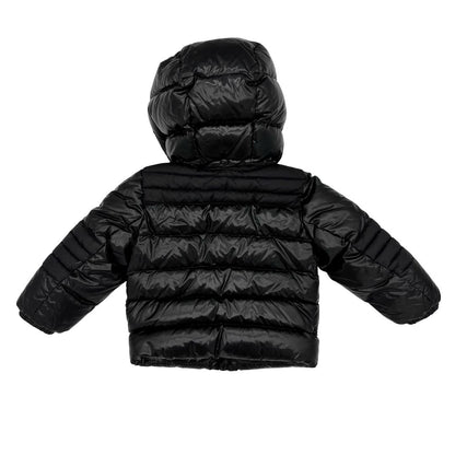 Moncler black puffer jacket, 12-18 months