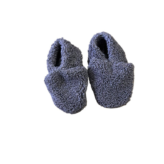 Advice From A Caterpillar Grey shearling booties, 6-12 months