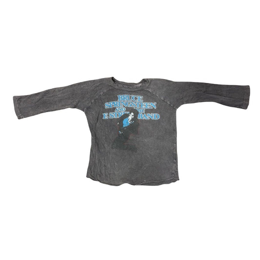Rowdy Sprout Distressed Grey Long Sleeve Bruce Springsteen, 18-24 months