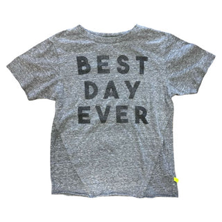 Kind is Cool Grey T-Shirt with Best Day Ever Graphic, small