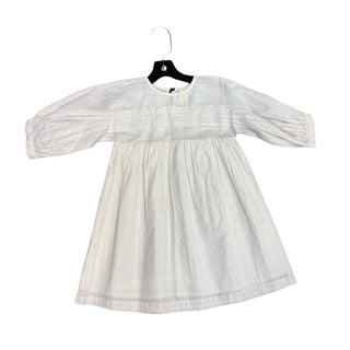 Vignette White Dress with Silver Strings, 6-12 months