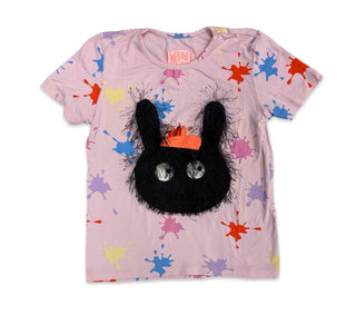 Wauw Capow Bunny Beret Splatter Tee, 5-6 years