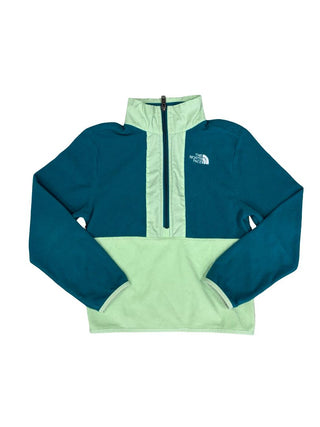 The North Face Aqua and Green Half Zip Fleece, 10 years