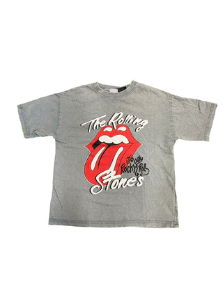 Zara Grey Rolling Stones T-Shirt, 9-10 years
