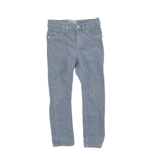 Mayoral Blue Corduroy Sparkly Jeans, 4 years