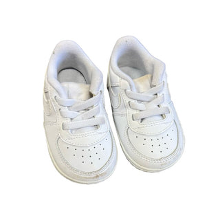 Nike White Air Force One Crib Shoes, 4 little kid