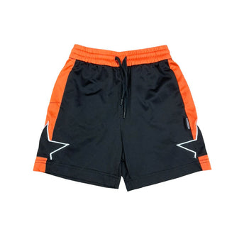 Nununu Black Shorts with Orange Stripe and Stars, 3-4 years