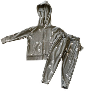 Chaser Skeleton sweater and sweatpants set, 2 years