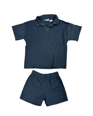 Zara Two piece set with collared short sleeve shirt and shorts, 4 years