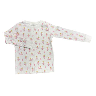 Kissy Kissy White Long Sleeve with Ballerinas, 6 years