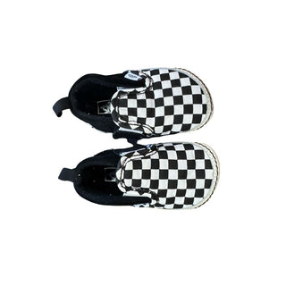Vans Black and White Check Shoes, 3 little kids