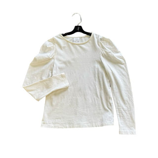 Zara Cream Long Sleeve Shirt with Pleated Shoulders, 9 years