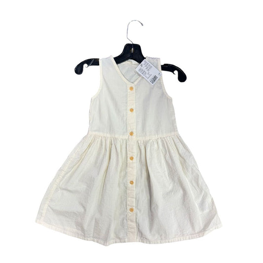 H&M Cream Button Down Dress New with Tag, 3 years