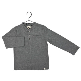 Me & Henry Grey Long Sleeve Quarter Buttons New with Tags, 5-6 years