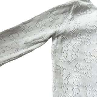 Bonpoint White cherry cardigan, 18 months