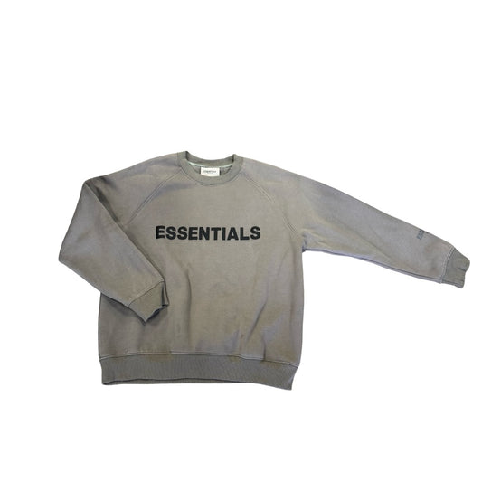 Essentials Dark taupe crewneck sweatshirt, Adult medium